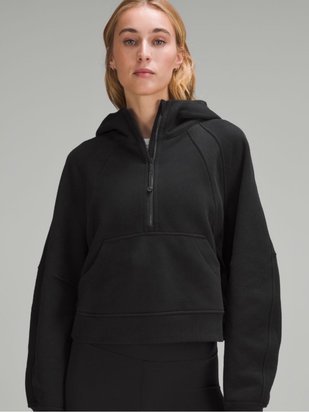 Lululemon Black Scuba Oversized Half-Zip Hoodie
